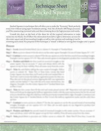 Technique Sheet Stacked Squares