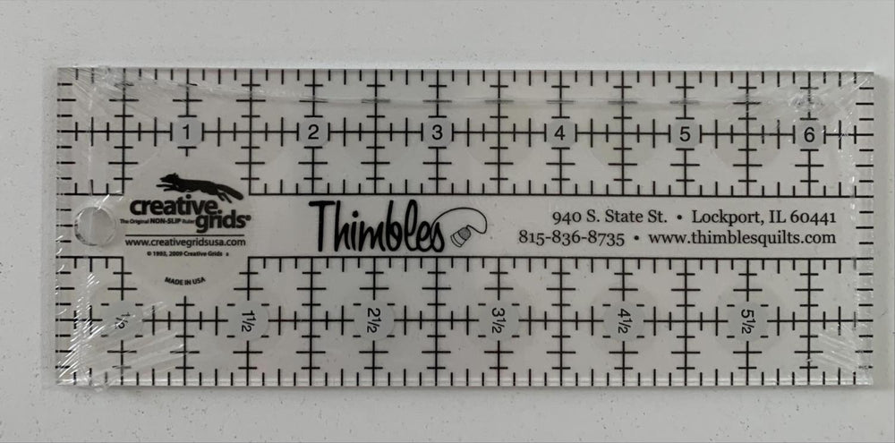 Thimbles Ruler - 2 1/2 " x 6 1
