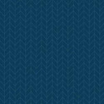 Vintage Flora Chevron Dark Blue