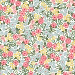 Vintage Flora Ground Cover Floral Grey