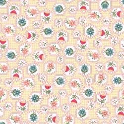 Vintage Flora Honeycomb Flower Yellow