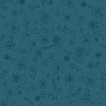 Vintage Flora Swirl Floral Blue