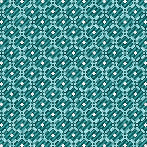 Wander Lane II - Patchwork Teal