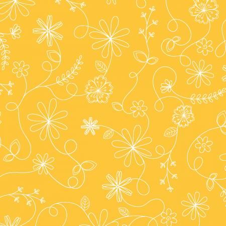Yellow Swirl Floral - Kimberbell