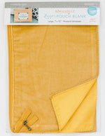 Zipper Pouch Blank-  Mustard Veleteen Large