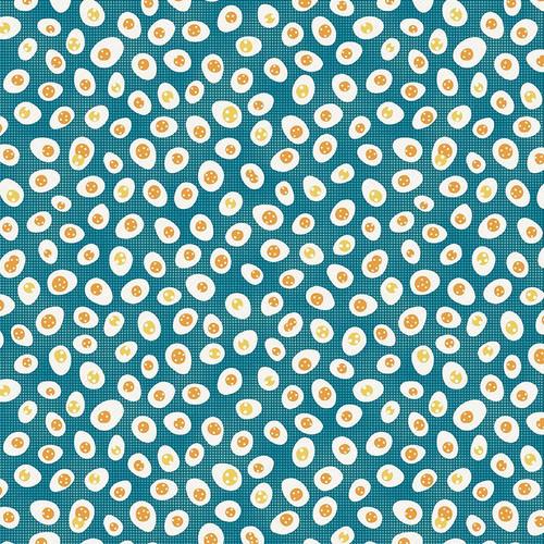 Zooming Chickens - Eggs Teal